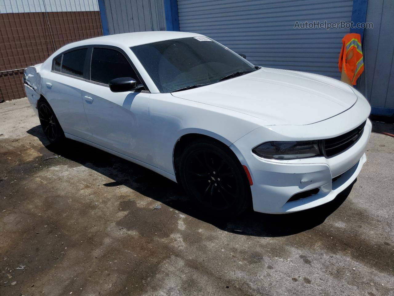 2018 Dodge Charger Sxt White vin: 2C3CDXBG1JH135493