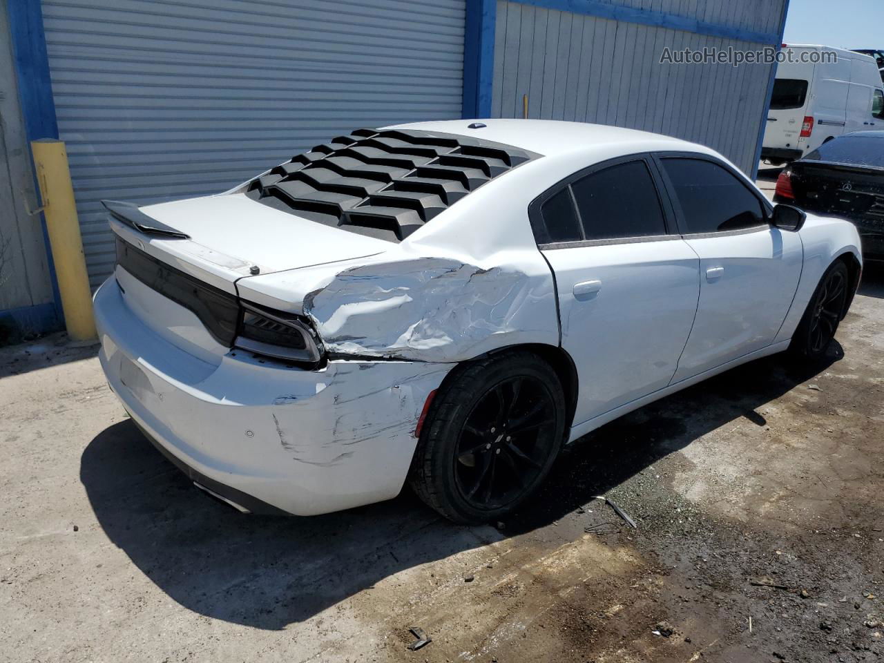 2018 Dodge Charger Sxt White vin: 2C3CDXBG1JH135493