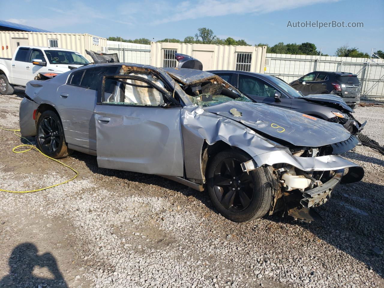 2018 Dodge Charger Sxt Gray vin: 2C3CDXBG1JH174309