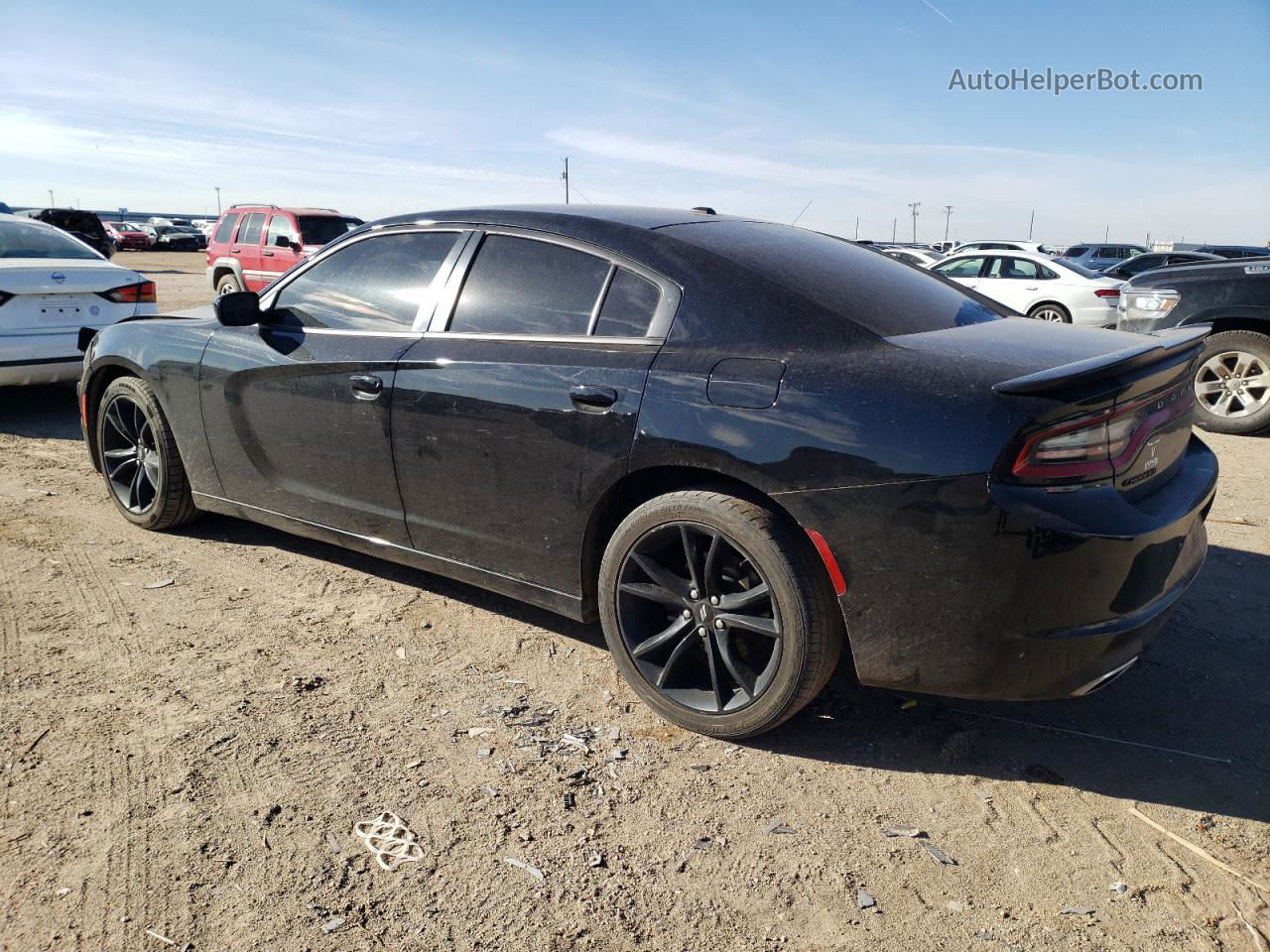 2018 Dodge Charger Sxt Black vin: 2C3CDXBG1JH221239