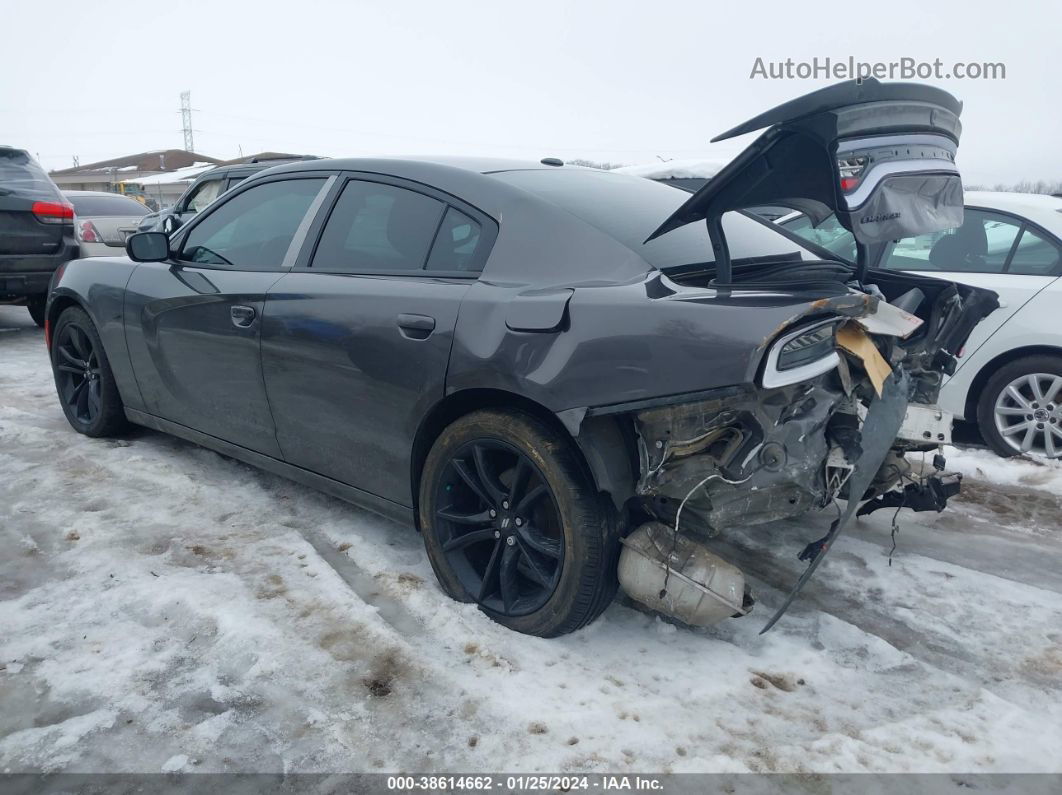 2018 Dodge Charger Sxt Rwd Серый vin: 2C3CDXBG1JH221256