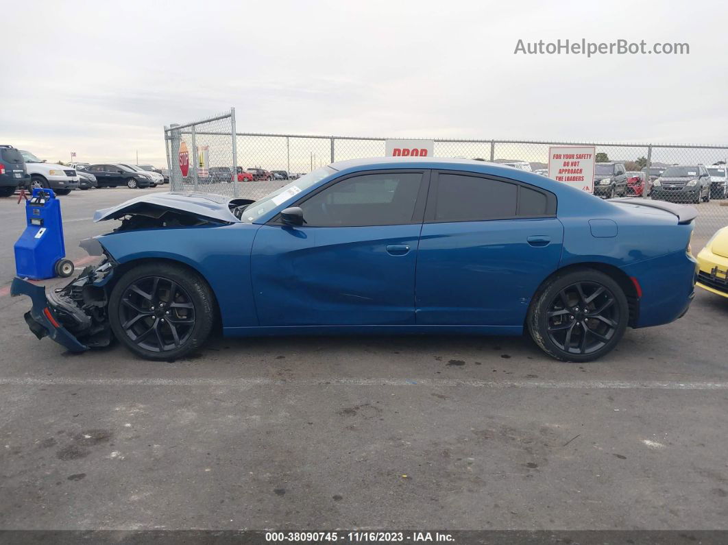 2021 Dodge Charger Sxt Rwd Blue vin: 2C3CDXBG1MH530567