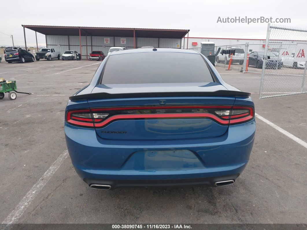 2021 Dodge Charger Sxt Rwd Blue vin: 2C3CDXBG1MH530567