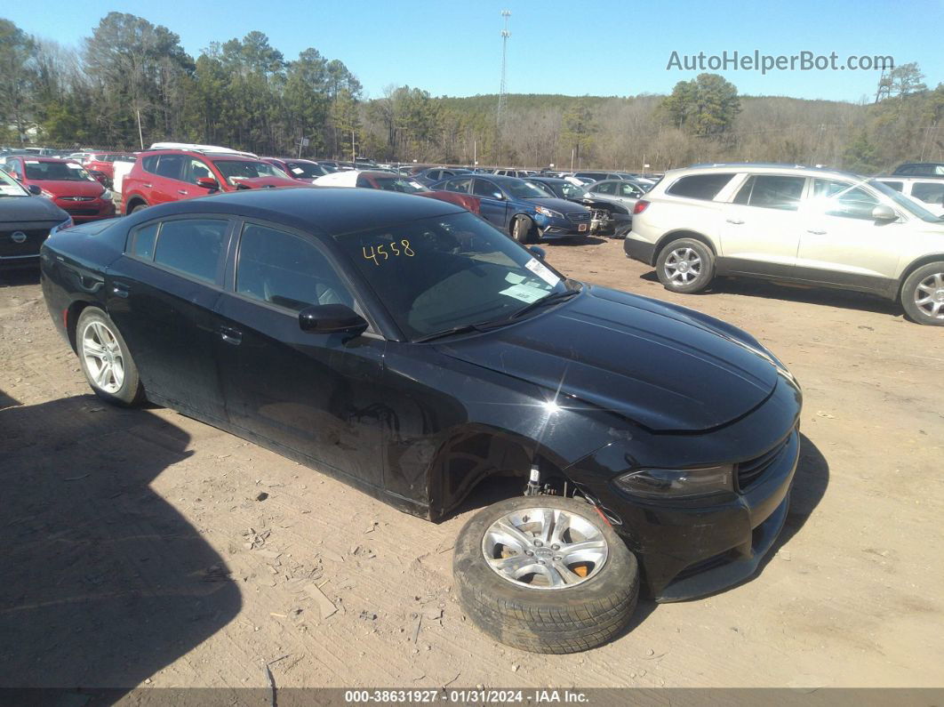 2021 Dodge Charger Sxt Rwd Black vin: 2C3CDXBG1MH636209