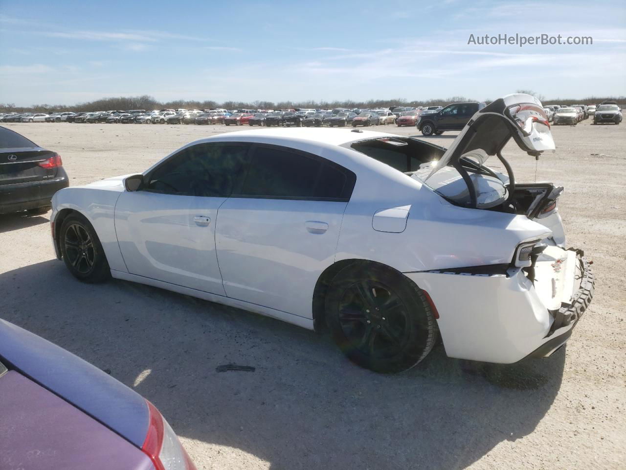 2021 Dodge Charger Sxt White vin: 2C3CDXBG1MH656119