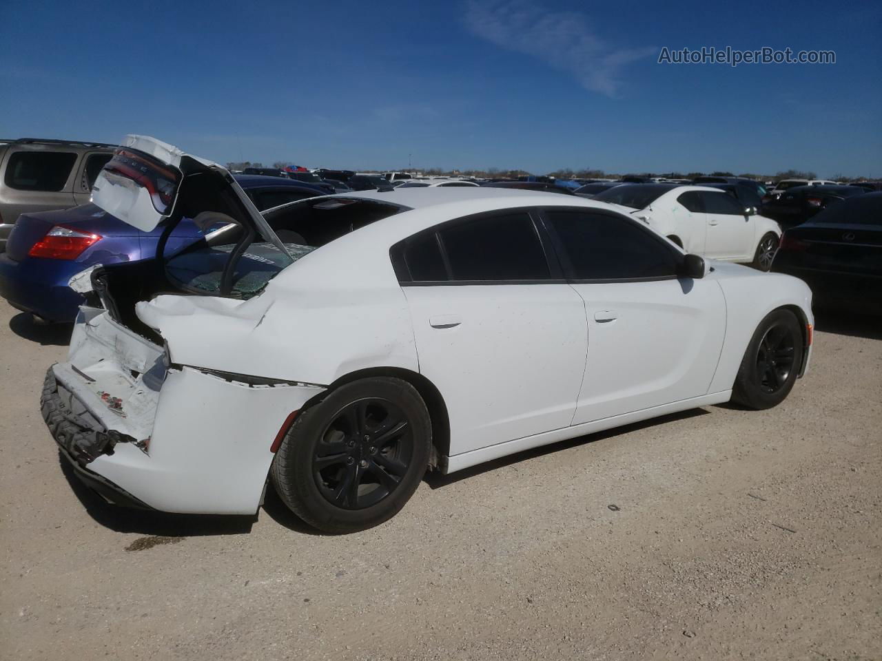 2021 Dodge Charger Sxt White vin: 2C3CDXBG1MH656119