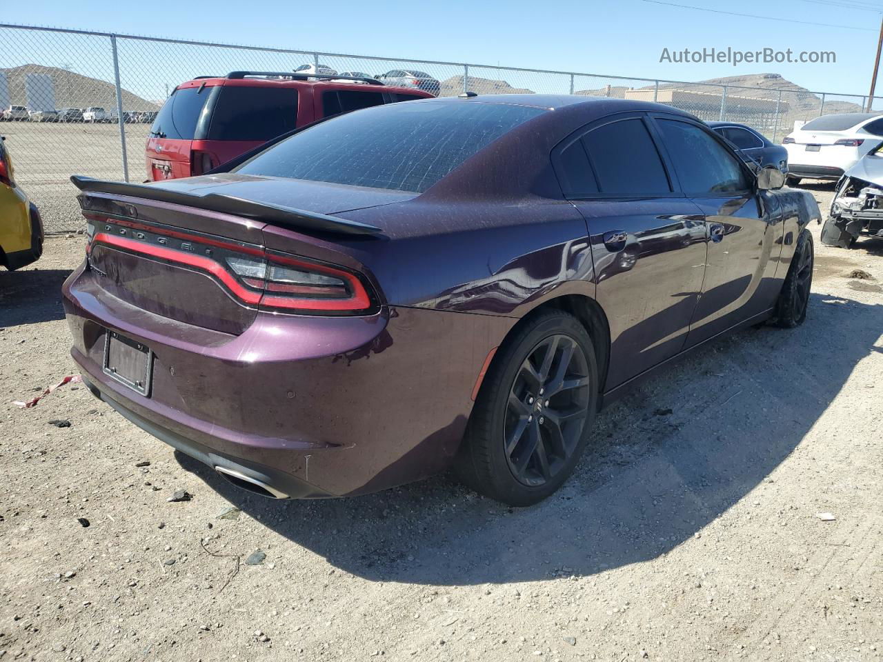 2021 Dodge Charger Sxt Фиолетовый vin: 2C3CDXBG1MH659490