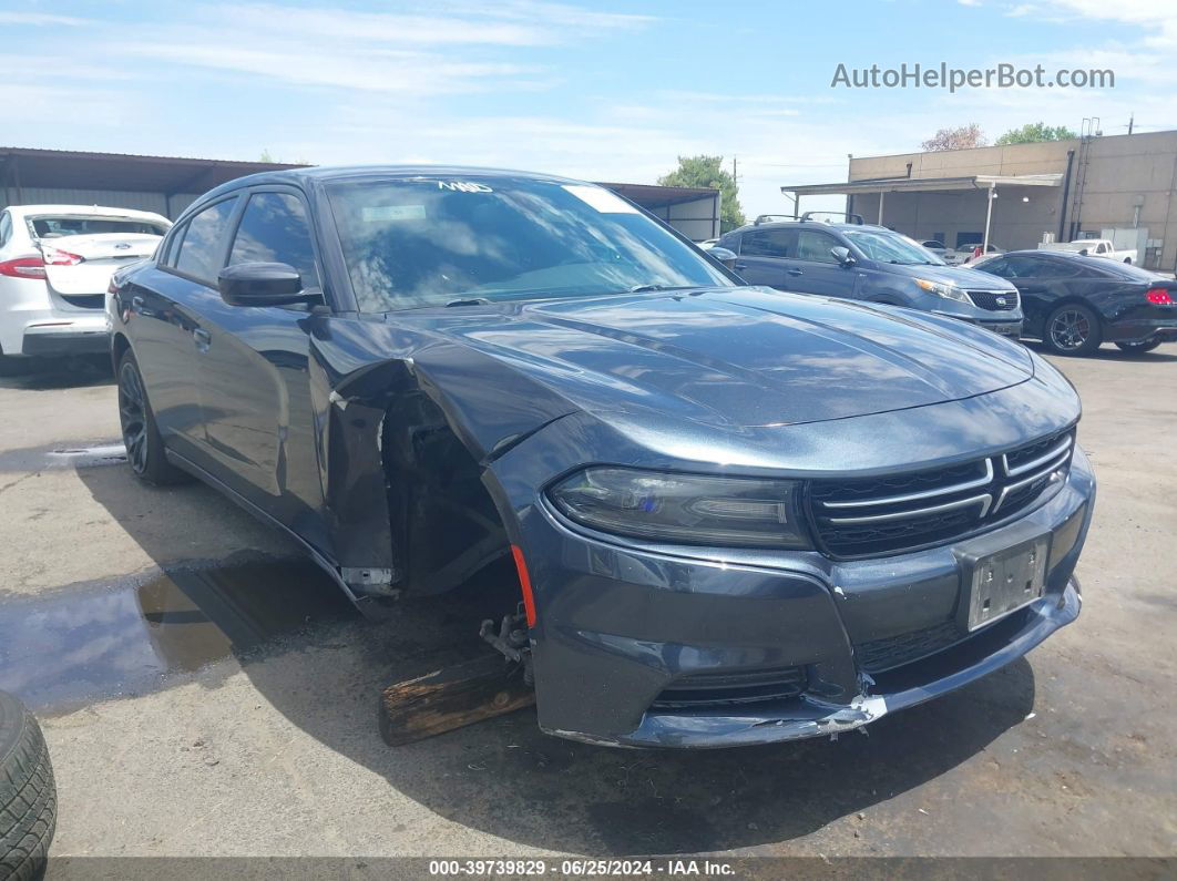 2016 Dodge Charger Se Blue vin: 2C3CDXBG2GH104388