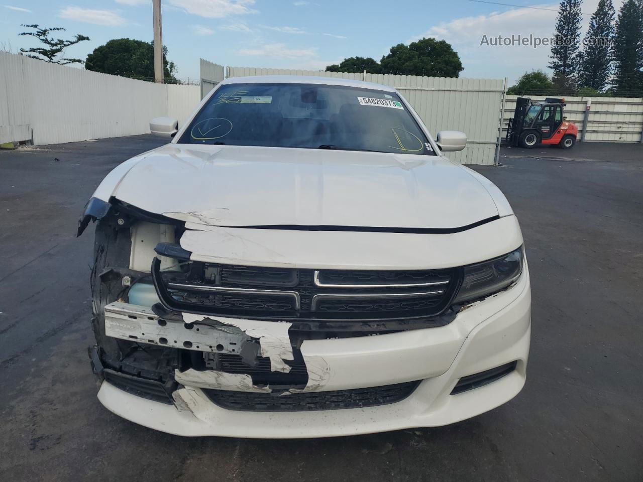 2016 Dodge Charger Se White vin: 2C3CDXBG2GH228208