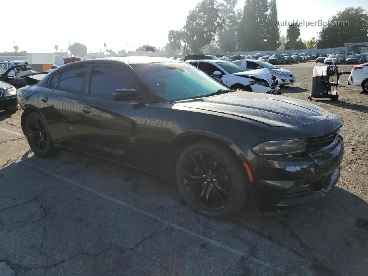 2017 Dodge Charger Se Black vin: 2C3CDXBG2HH503805