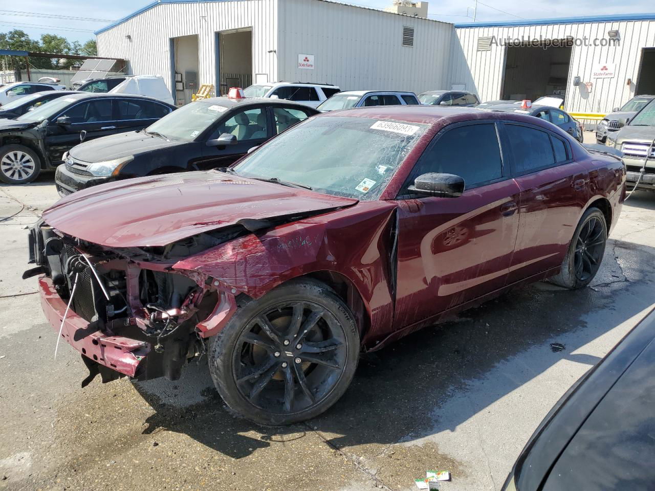 2017 Dodge Charger Se Burgundy vin: 2C3CDXBG2HH510902