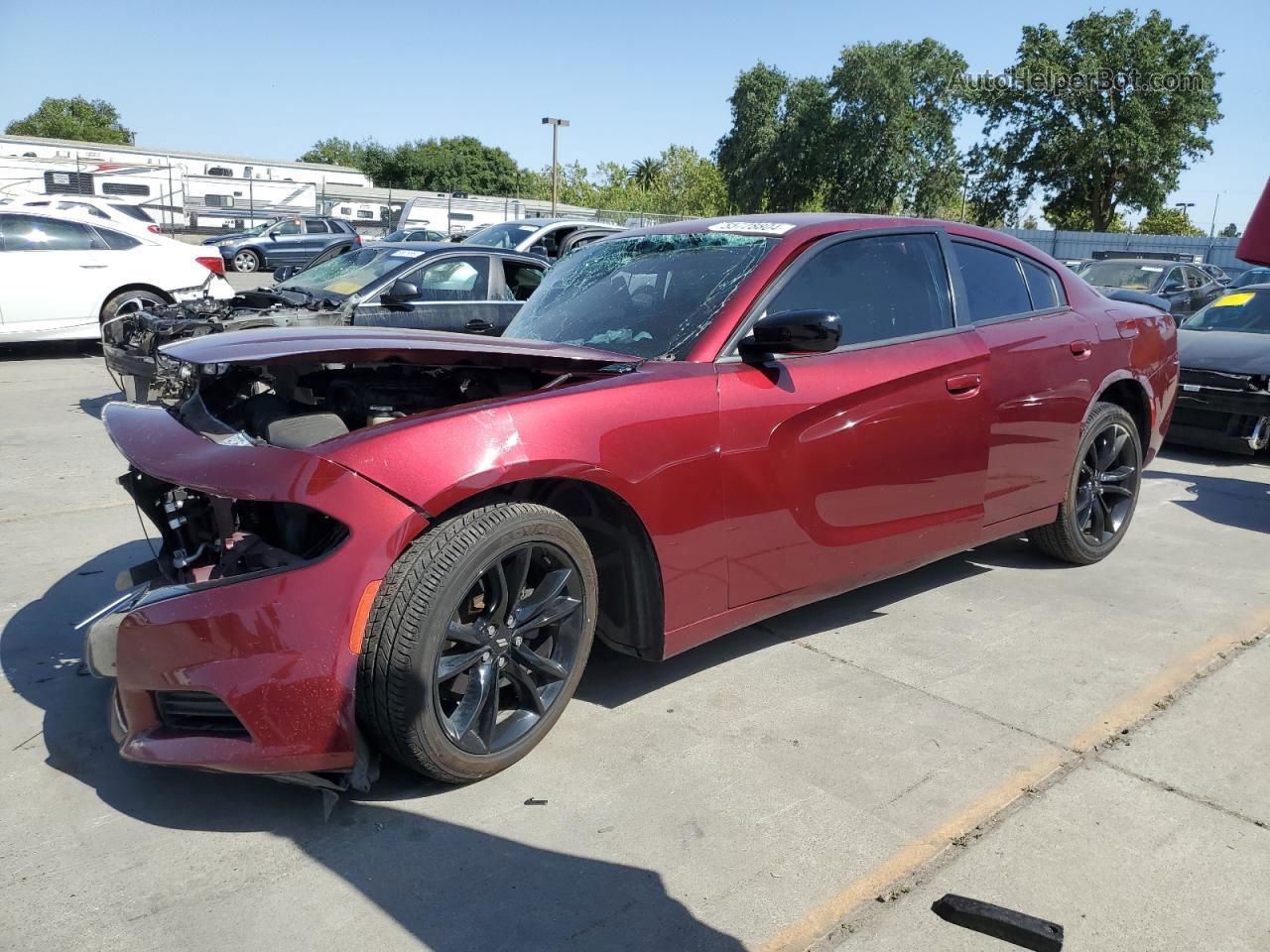 2017 Dodge Charger Se Burgundy vin: 2C3CDXBG2HH533340