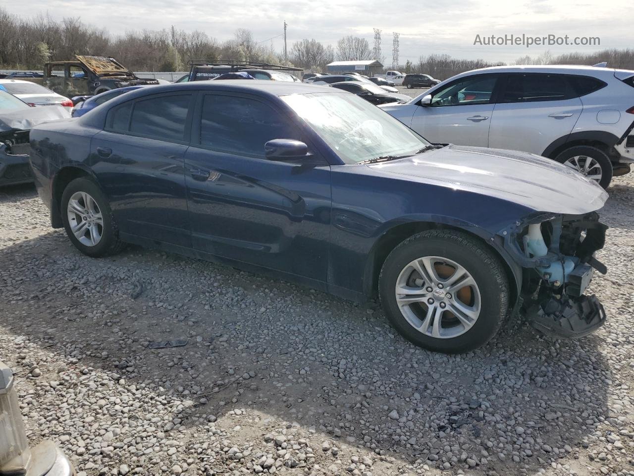 2017 Dodge Charger Se Синий vin: 2C3CDXBG2HH546279