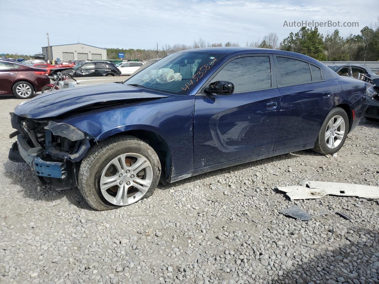 2017 Dodge Charger Se Синий vin: 2C3CDXBG2HH546279