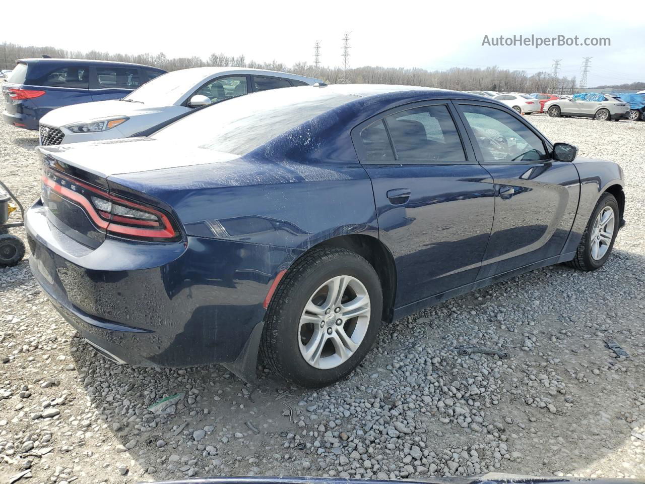 2017 Dodge Charger Se Blue vin: 2C3CDXBG2HH546279