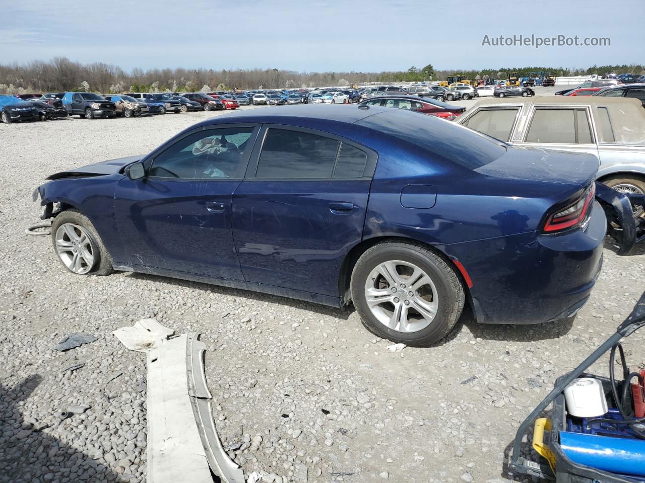 2017 Dodge Charger Se Blue vin: 2C3CDXBG2HH546279