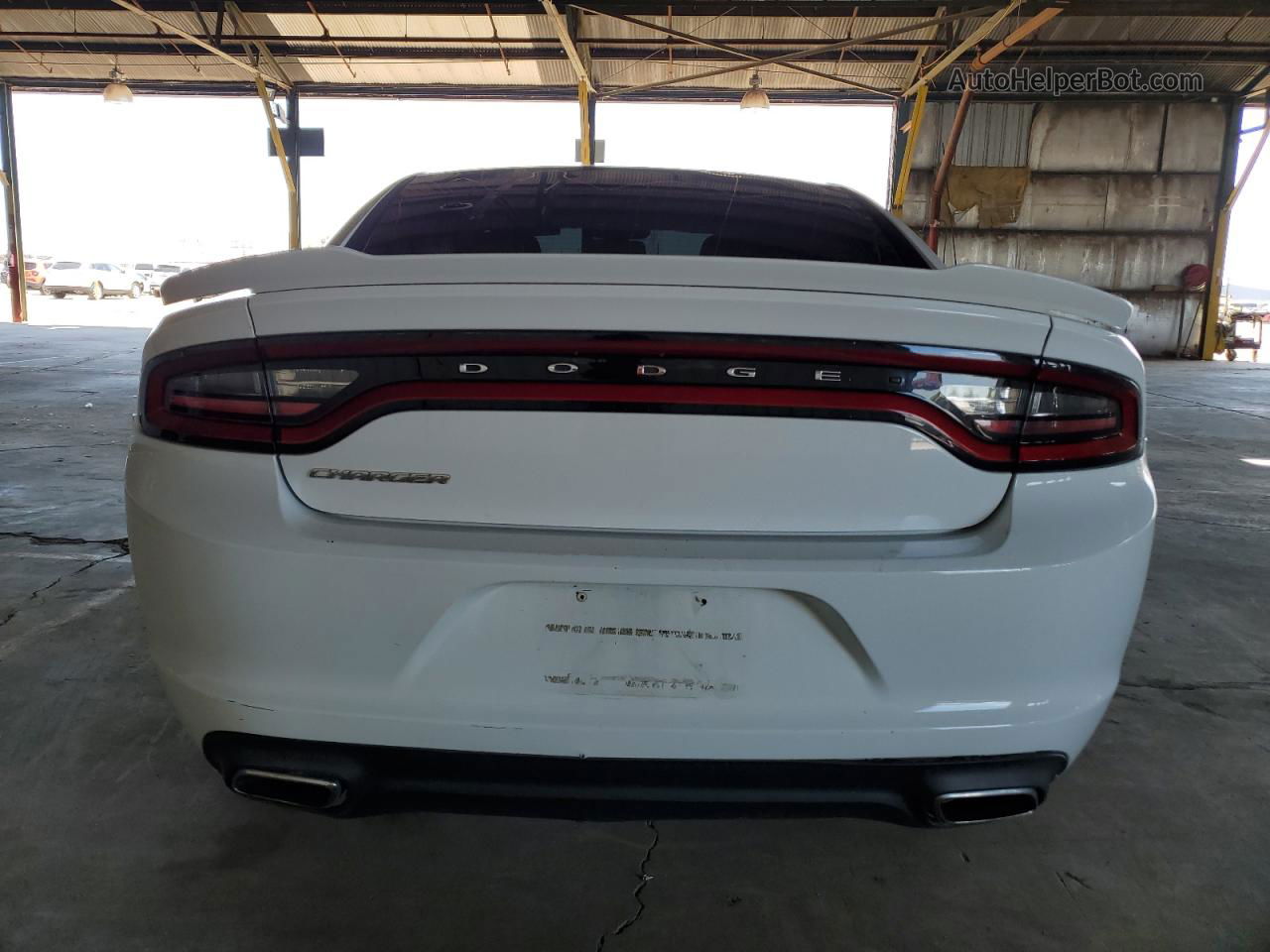 2017 Dodge Charger Se White vin: 2C3CDXBG2HH575099