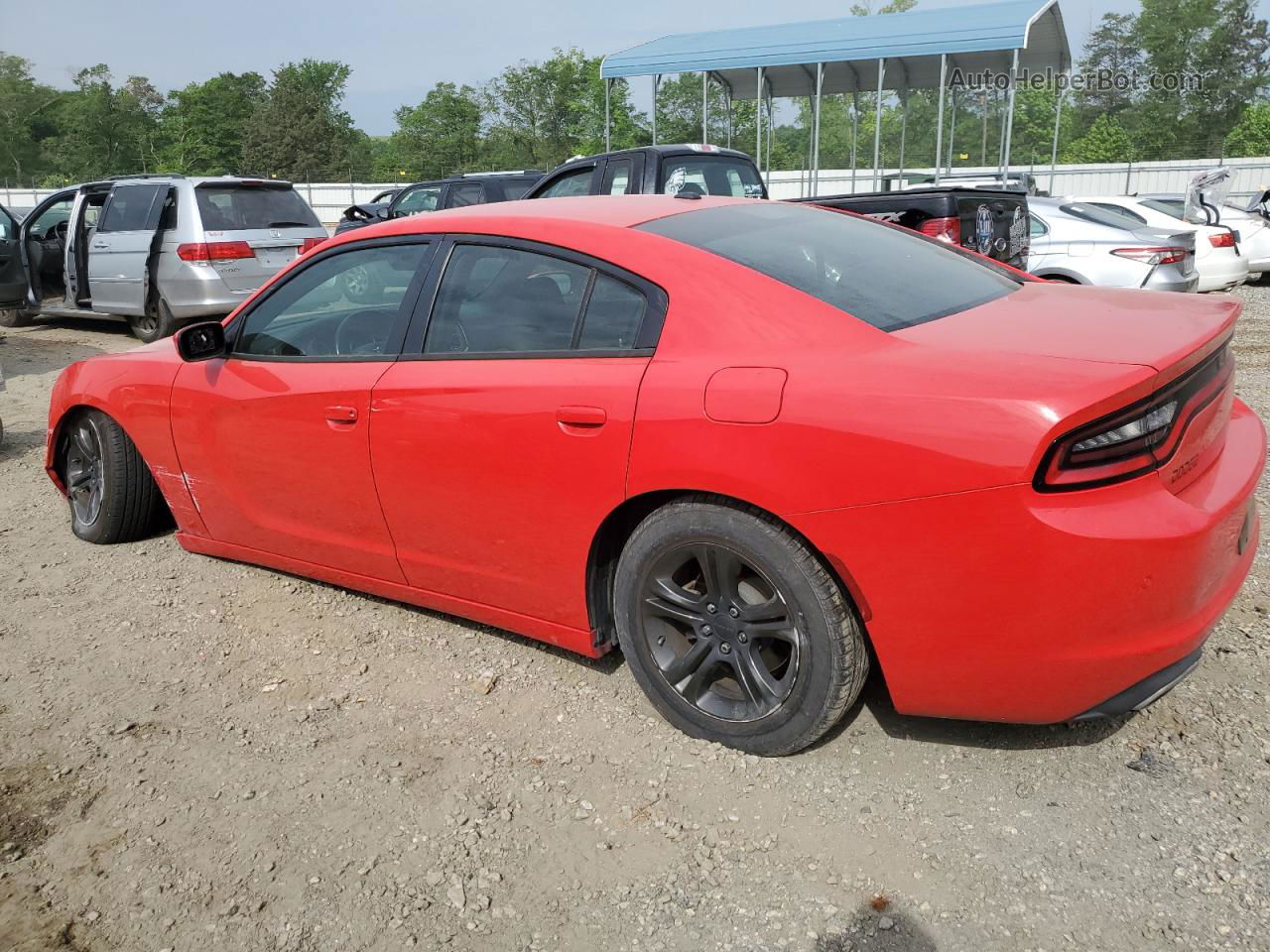 2017 Dodge Charger Se Red vin: 2C3CDXBG2HH576074