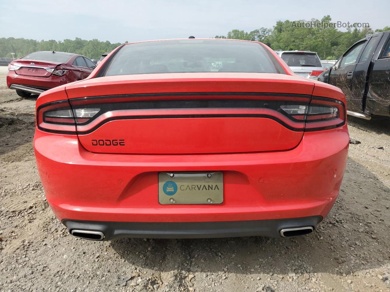 2017 Dodge Charger Se Red vin: 2C3CDXBG2HH576074