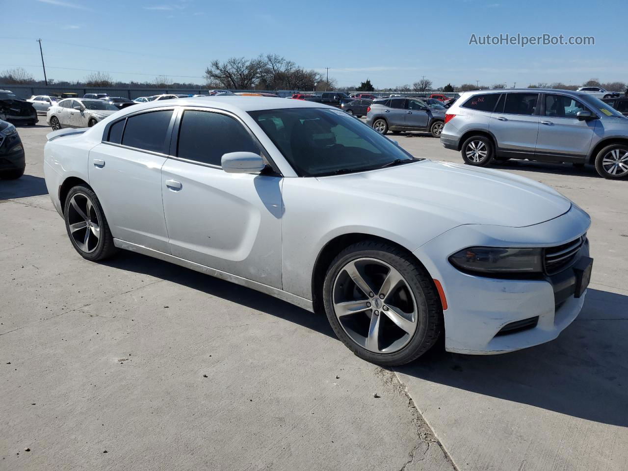 2017 Dodge Charger Se White vin: 2C3CDXBG2HH581470