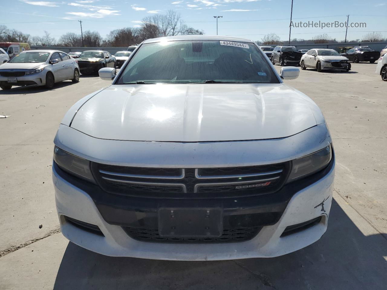 2017 Dodge Charger Se White vin: 2C3CDXBG2HH581470