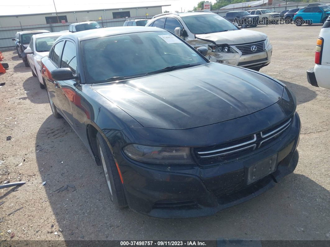 2017 Dodge Charger Se Black vin: 2C3CDXBG2HH625483