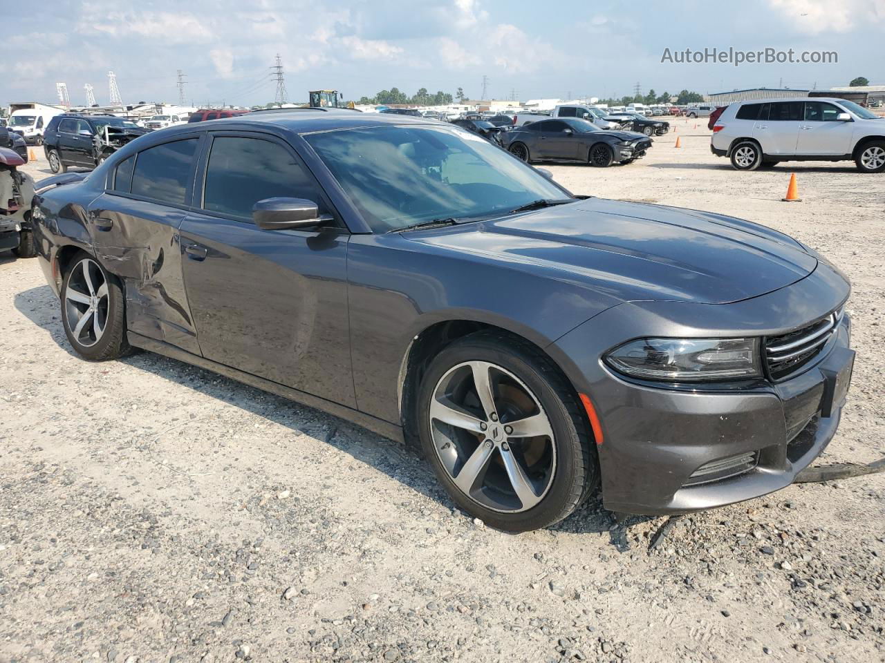 2017 Dodge Charger Se Gray vin: 2C3CDXBG2HH627878