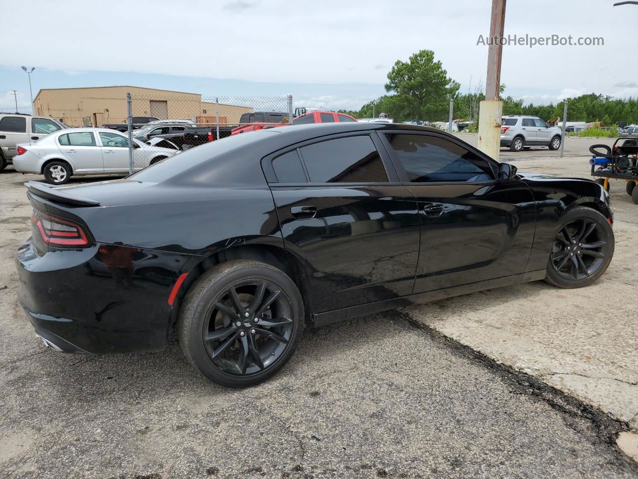 2018 Dodge Charger Sxt Black vin: 2C3CDXBG2JH147779