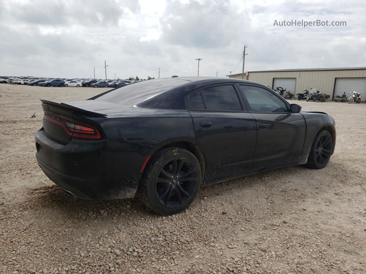 2018 Dodge Charger Sxt Black vin: 2C3CDXBG2JH227177