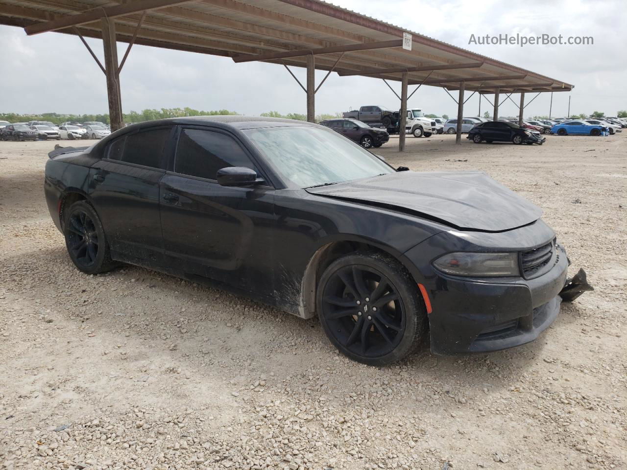 2018 Dodge Charger Sxt Black vin: 2C3CDXBG2JH227177