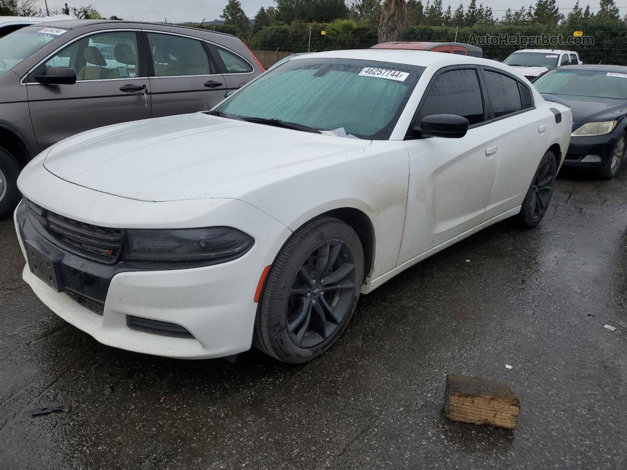 2018 Dodge Charger Sxt White vin: 2C3CDXBG2JH297701