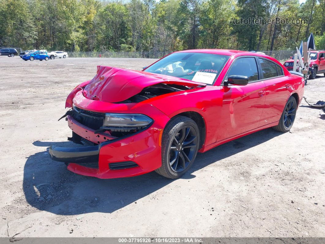 2018 Dodge Charger Sxt Rwd Красный vin: 2C3CDXBG2JH306753