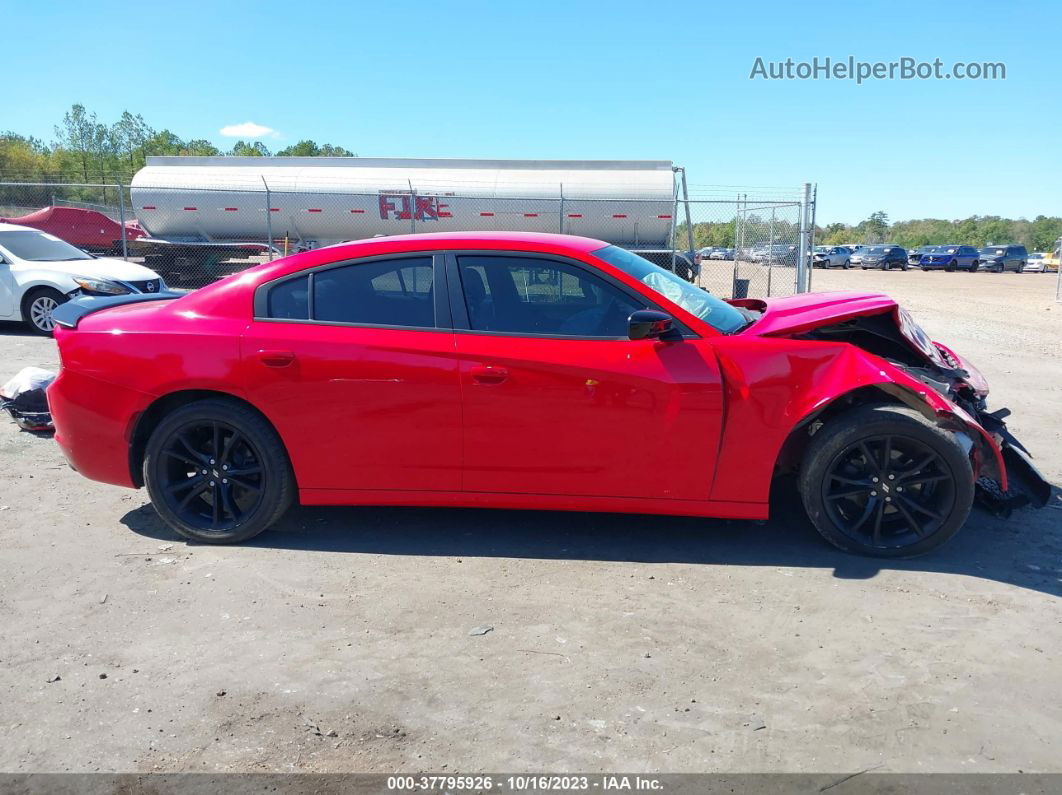 2018 Dodge Charger Sxt Rwd Красный vin: 2C3CDXBG2JH306753