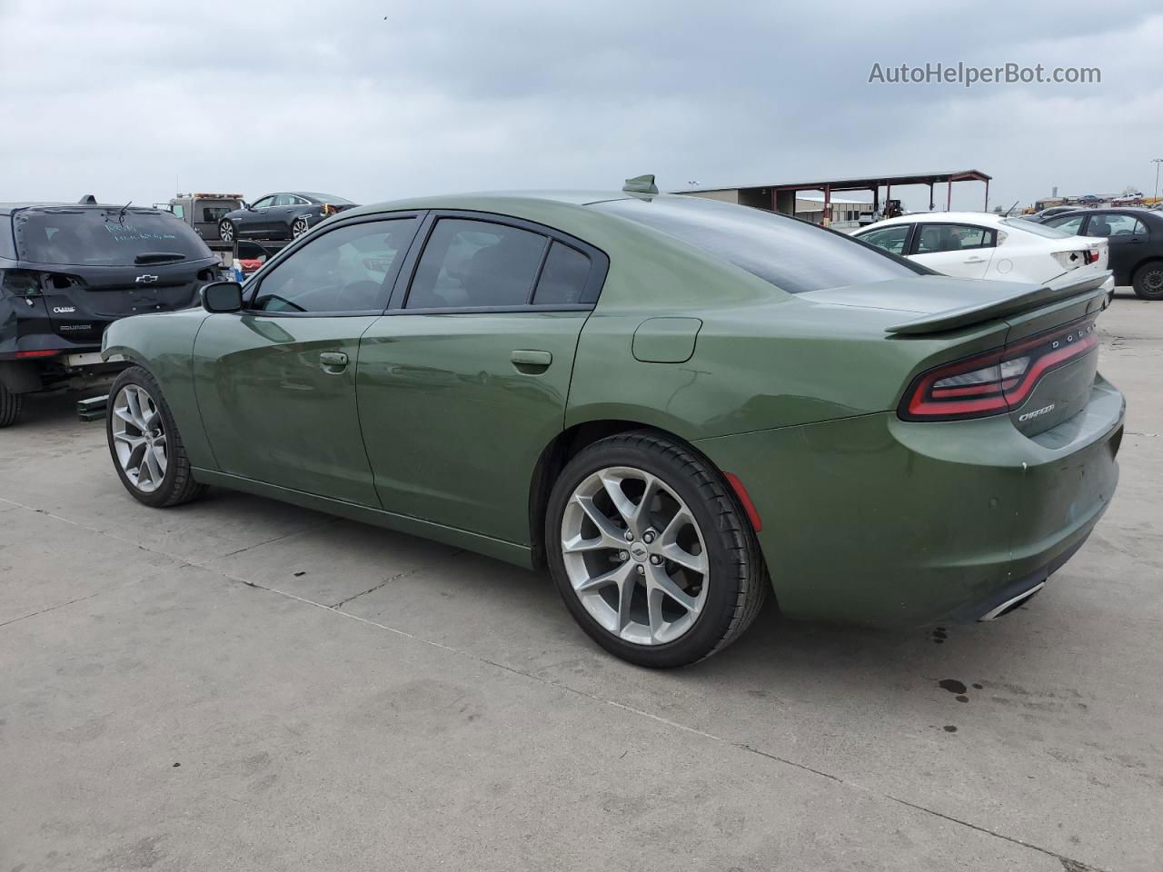 2021 Dodge Charger Sxt Green vin: 2C3CDXBG2MH533994