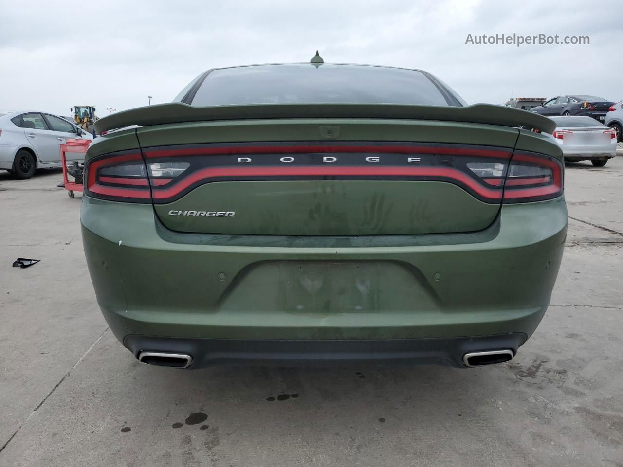 2021 Dodge Charger Sxt Зеленый vin: 2C3CDXBG2MH533994