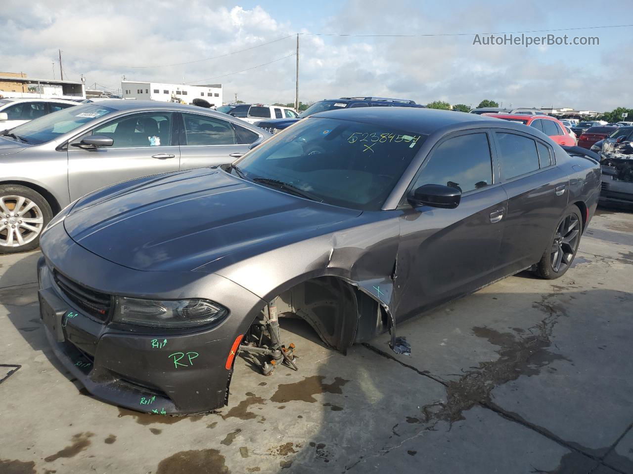 2021 Dodge Charger Sxt Gray vin: 2C3CDXBG2MH561682