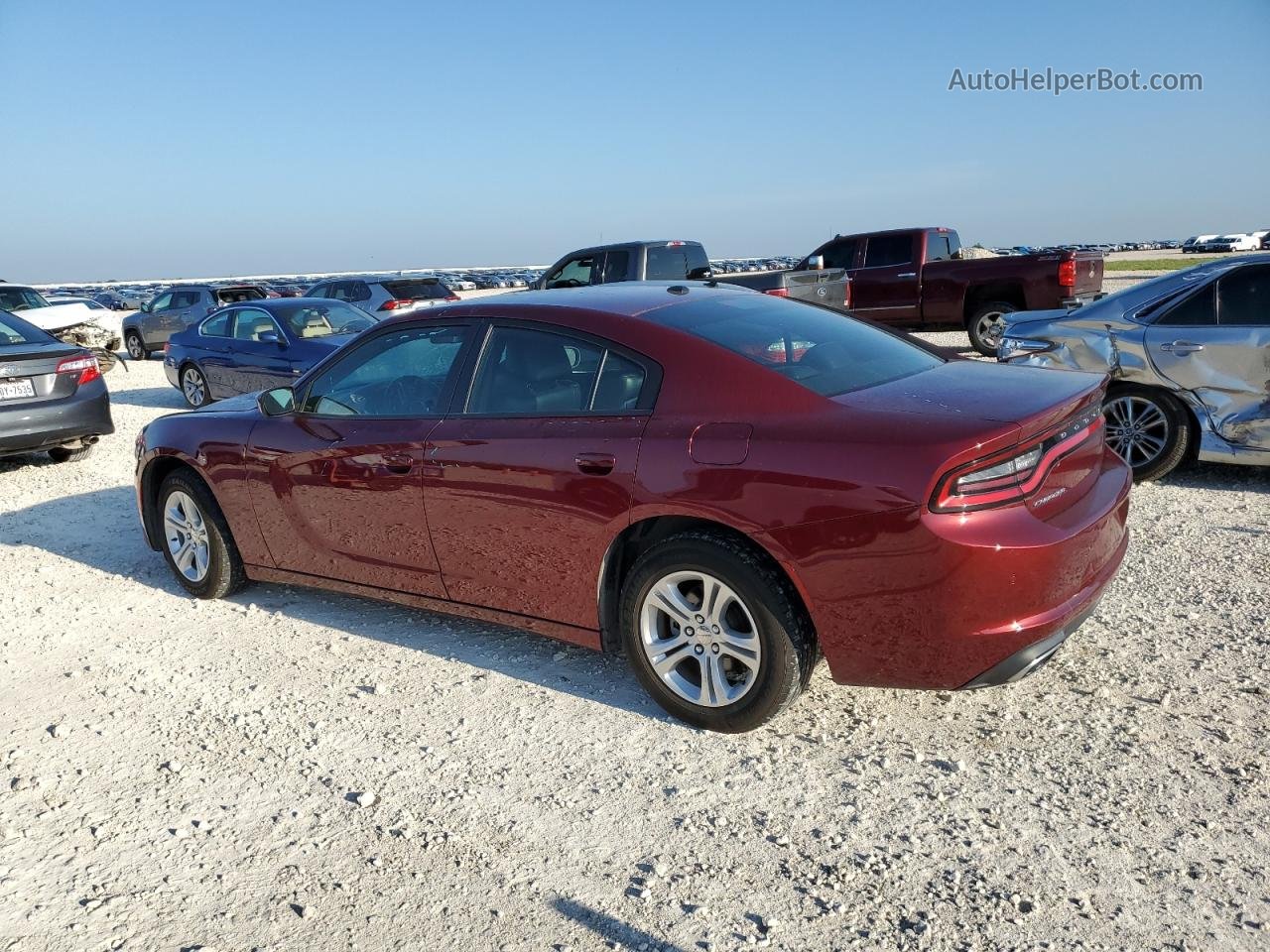 2021 Dodge Charger Sxt Бордовый vin: 2C3CDXBG2MH624764