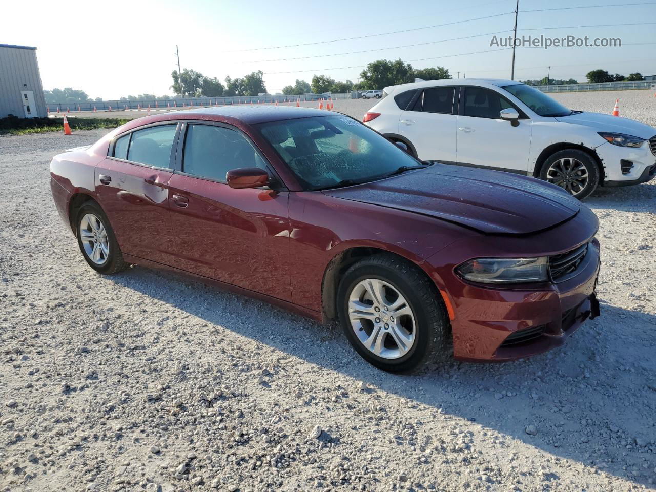 2021 Dodge Charger Sxt Бордовый vin: 2C3CDXBG2MH624764