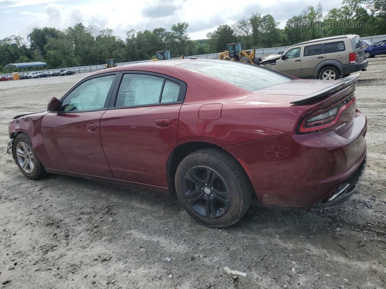 2021 Dodge Charger Sxt Burgundy vin: 2C3CDXBG2MH632301