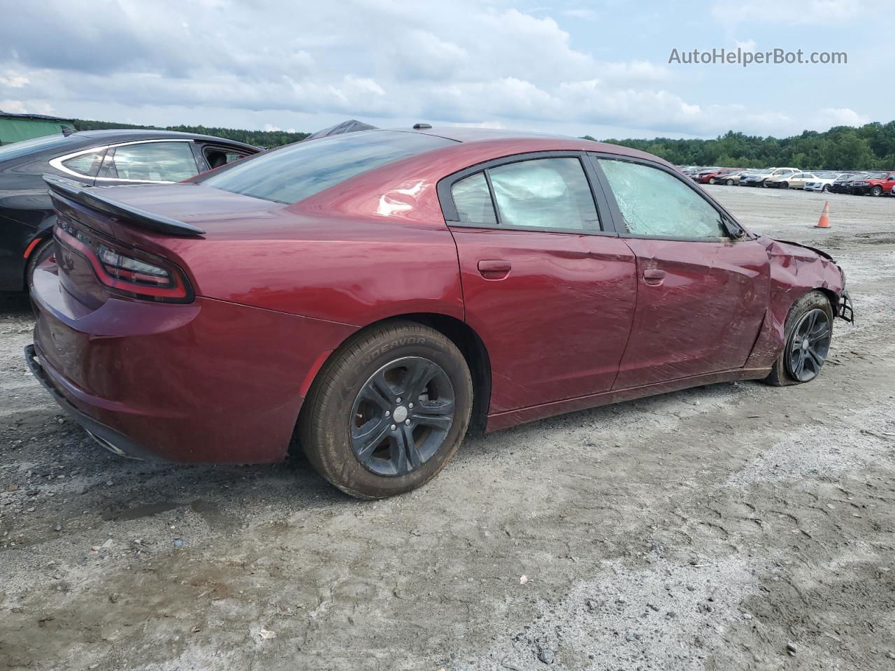 2021 Dodge Charger Sxt Burgundy vin: 2C3CDXBG2MH632301