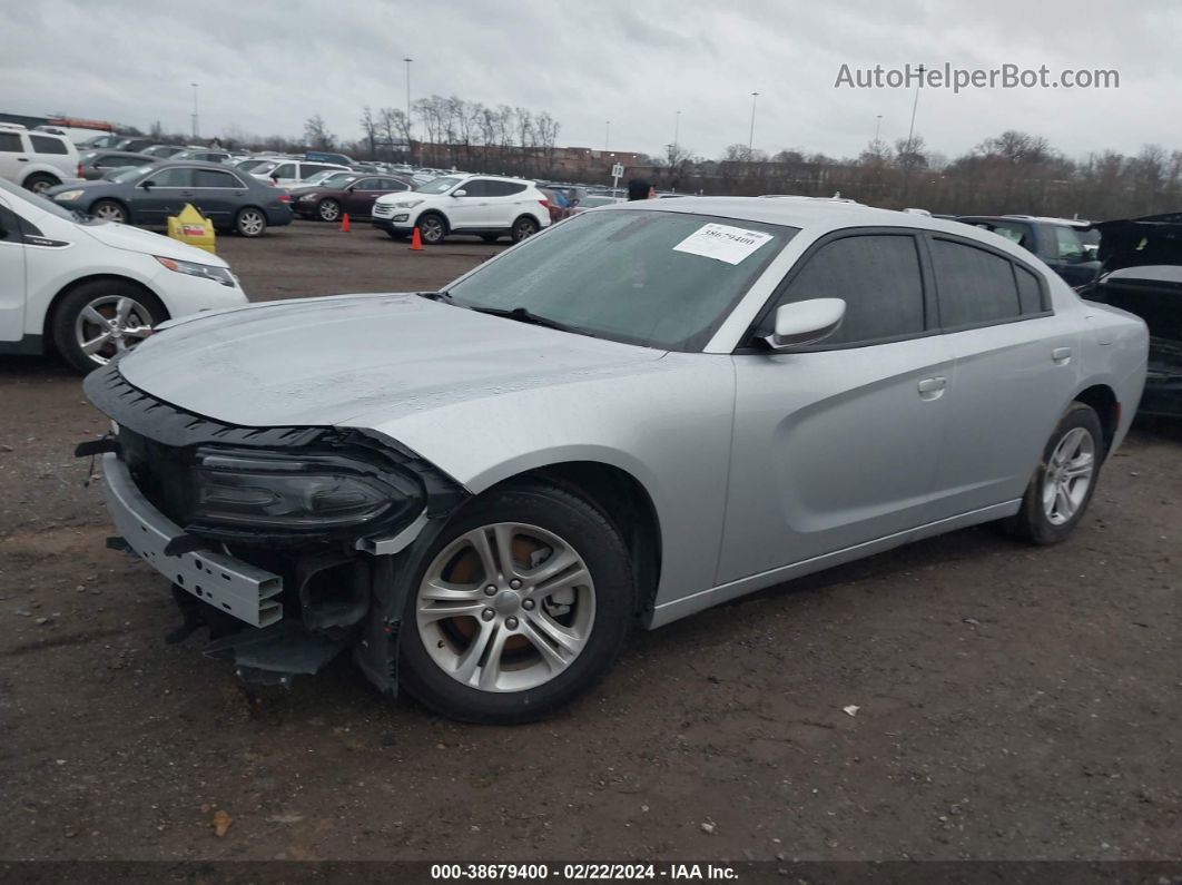 2021 Dodge Charger Sxt Rwd Серебряный vin: 2C3CDXBG2MH632332