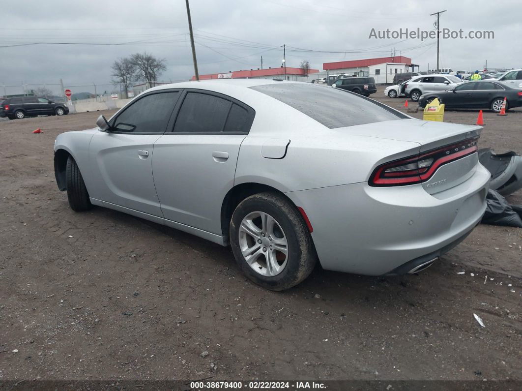 2021 Dodge Charger Sxt Rwd Silver vin: 2C3CDXBG2MH632332