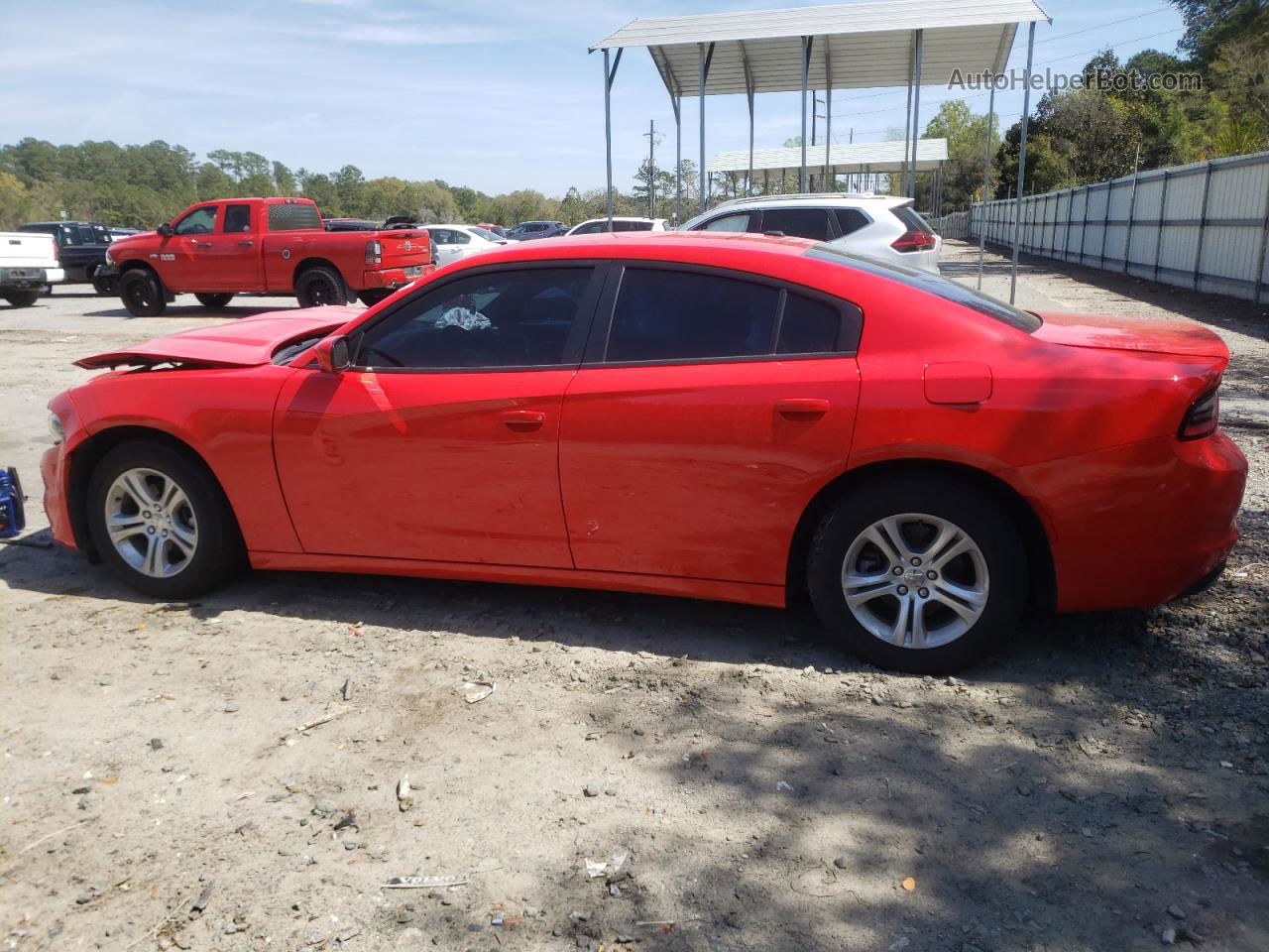 2021 Dodge Charger Sxt Red vin: 2C3CDXBG2MH642844