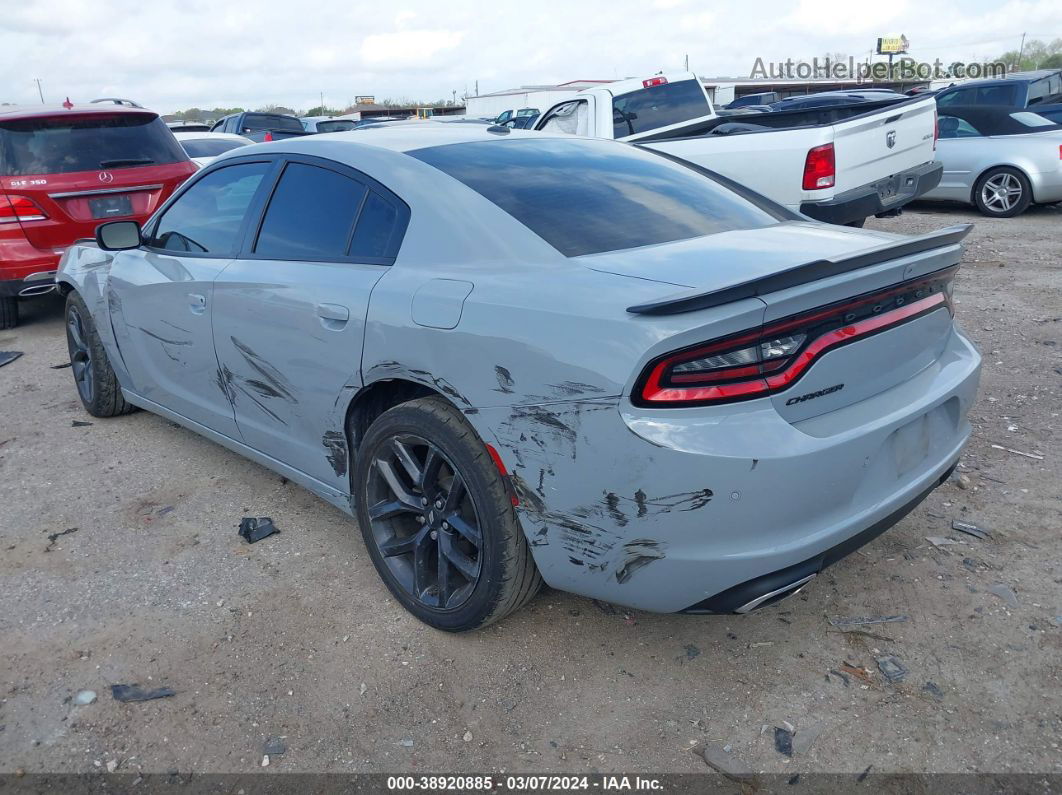 2021 Dodge Charger Sxt Rwd Серый vin: 2C3CDXBG2MH652581