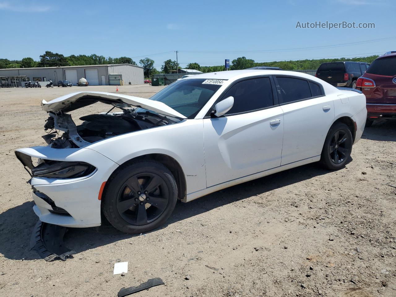 2016 Dodge Charger Se White vin: 2C3CDXBG3GH104349