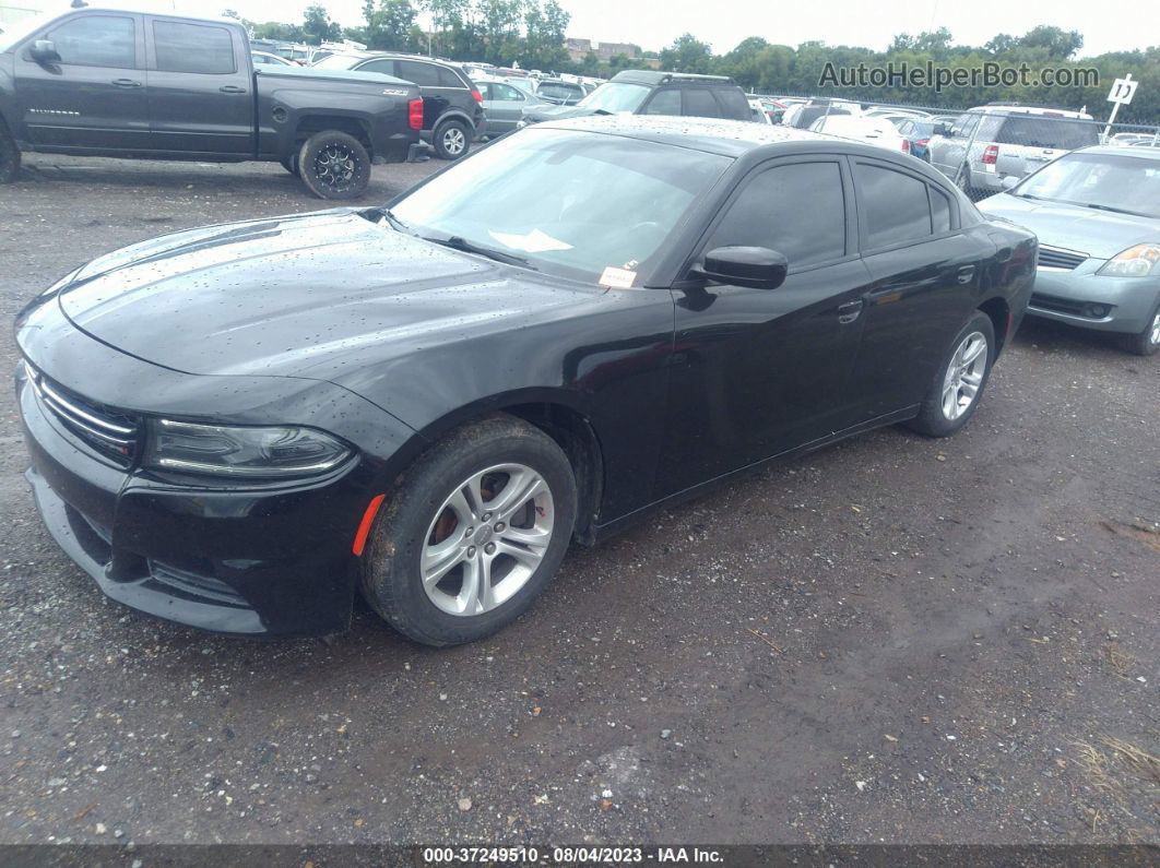 2016 Dodge Charger Se Black vin: 2C3CDXBG3GH109762