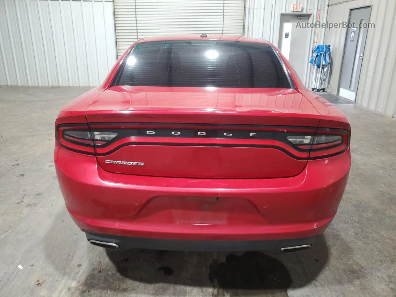 2016 Dodge Charger Se Red vin: 2C3CDXBG3GH109924