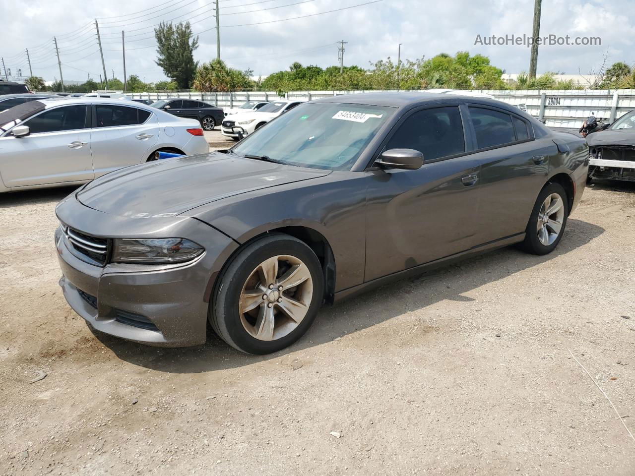 2016 Dodge Charger Se Gray vin: 2C3CDXBG3GH166849