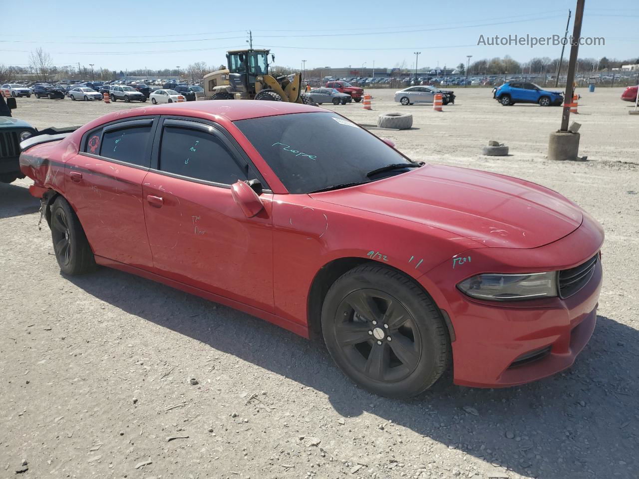 2016 Dodge Charger Se Red vin: 2C3CDXBG3GH194084