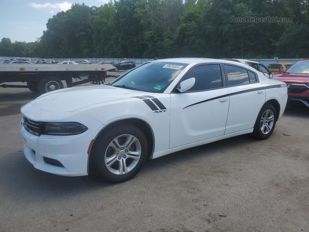 2016 Dodge Charger Se Белый vin: 2C3CDXBG3GH340435